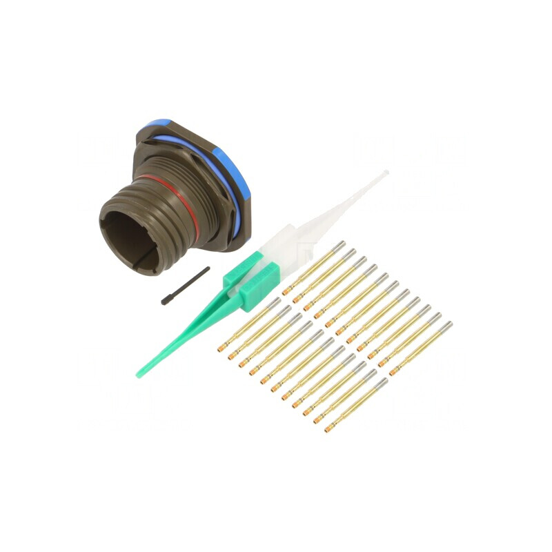 Conector Militar Dimensiune 13 MIL-DTL-38999 Series III Oliv | Electronic-mag.ro | Componente Electronice