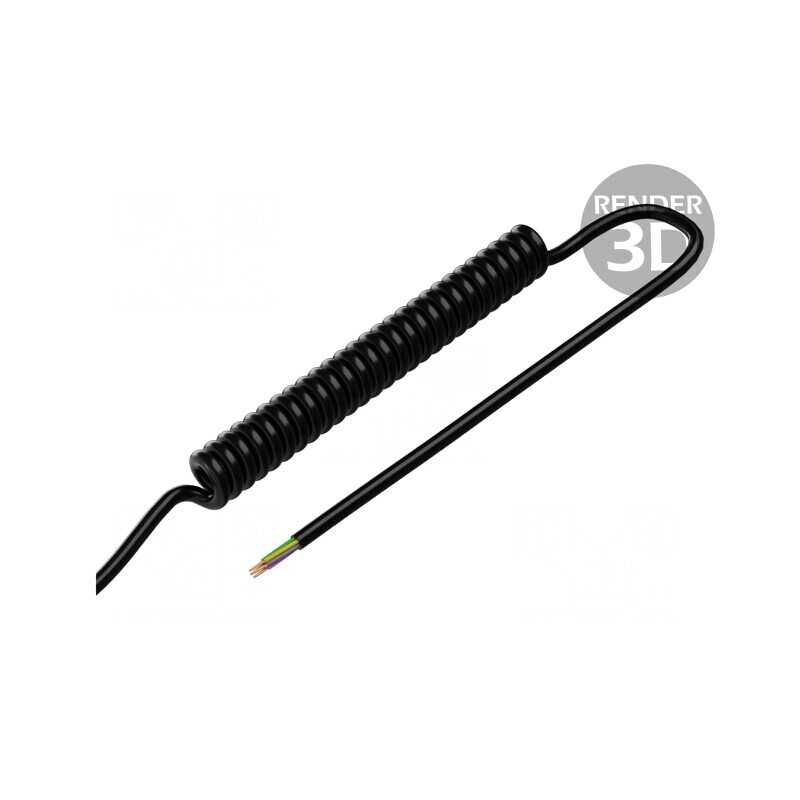 Cablu spiralat neecranat 7x0,5mm2 PUR negru 1m 300V | Electronic-mag.ro | Componente Electronice Cablu spiralat neecranat 7x0,5mm2 PUR negru 1m 300V | Electronic-mag.ro | Componente Electronice