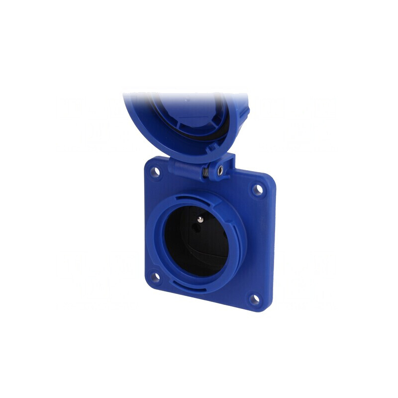 Conector Alimentare AC Mamă 250V 16A Albastru | Electronic-mag.ro | Componente Electronice