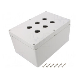 Carcasă pentru pilot IP66 UL94-5V 160x240x120mm | Electronic-mag.ro | Componente Electronice