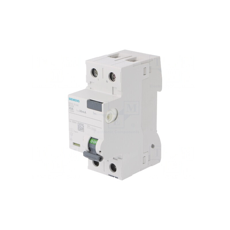 Întrerupător diferenţial 25A 30mA 1P+N IP20 | Electronic-mag.ro | Componente Electronice