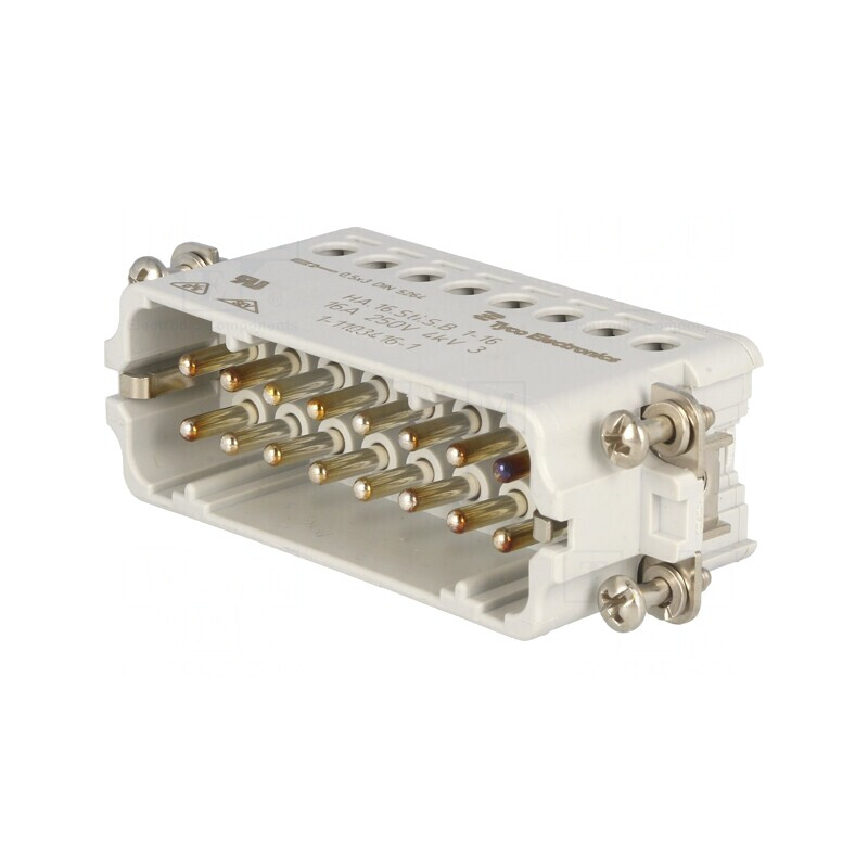 Conector HDC tată 16 pini 16A 250V | Electronic-mag.ro | Componente Electronice