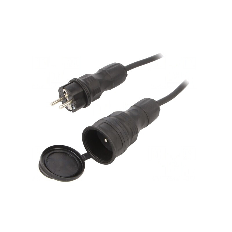 Prelungitor alimentare 20m negru 16A | Electronic-mag.ro | Componente Electronice