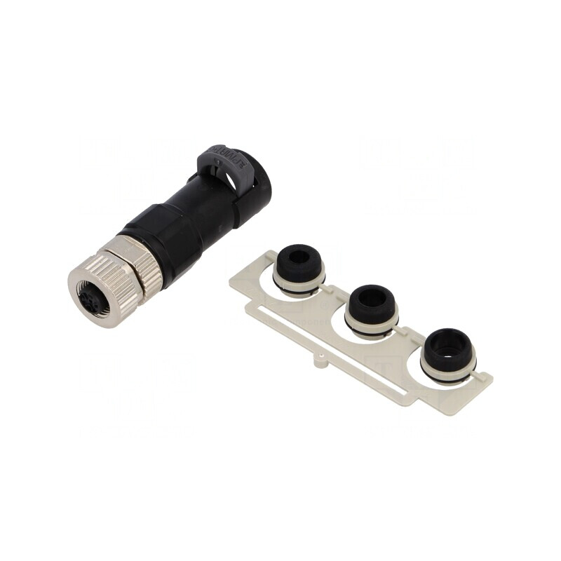 Mufă M12 5-PIN Mamă pe Cablu IP67 | Electronic-mag.ro | Componente Electronice