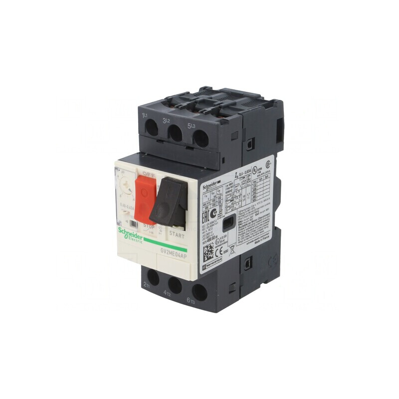 Întrerupător Motor 0,12/0,18kW 230-690V pentru Șină DIN | Electronic-mag.ro | Componente Electronice