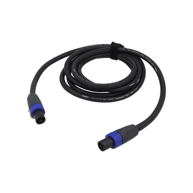Cablu SpeakON 4pin Feminin 3m Negru | Electronic-mag.ro | Componente Electronice