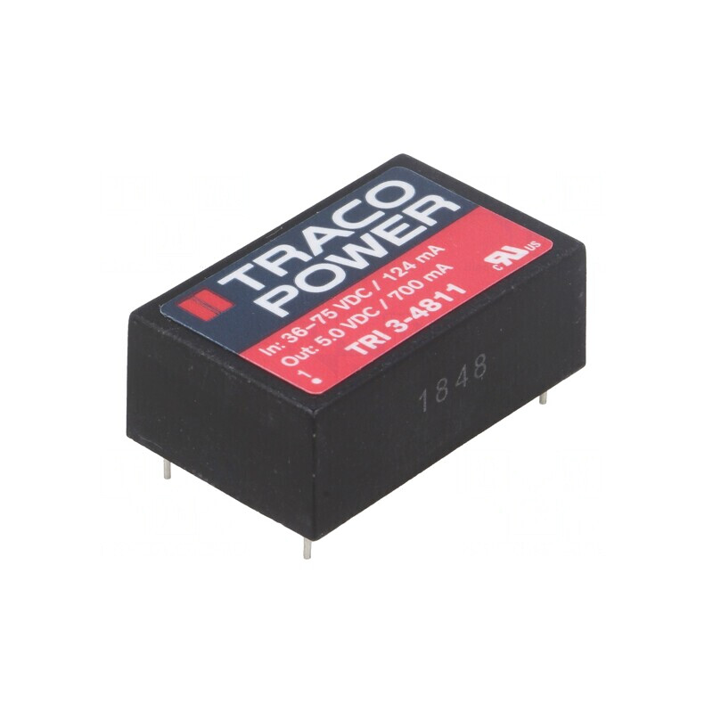 Convertor DC/DC 3.5W 36-75V la 5V 700mA DIP24 | Electronic-mag.ro | Componente Electronice