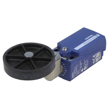 Limitator cursă manetă R 58mm cu rolă plastic 50mm 10A | Electronic-mag.ro | Componente Electronice