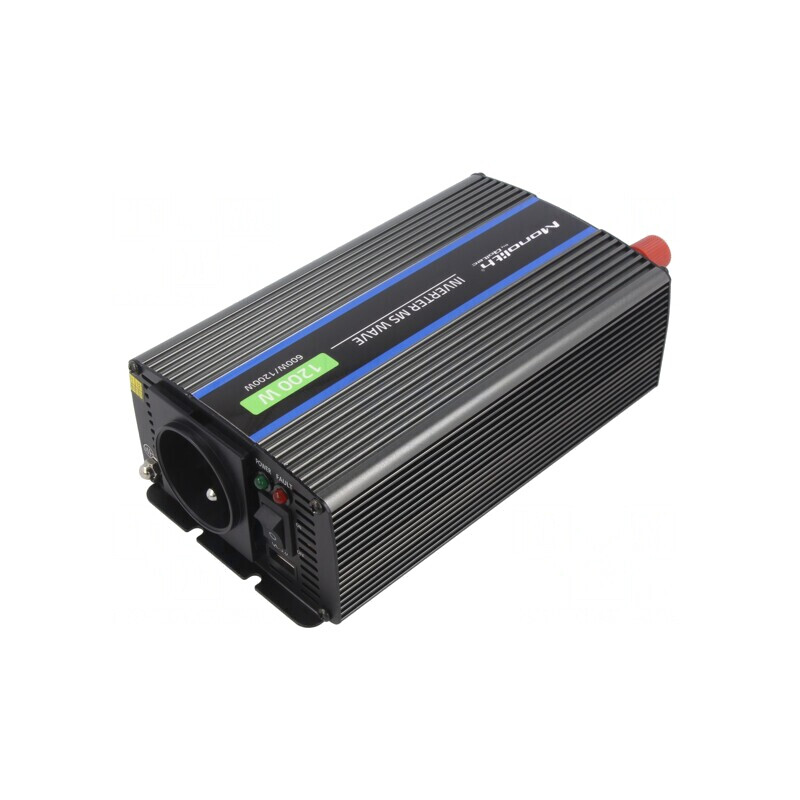 Convertor DC/AC 600W 12V-230V 106x210x55mm 90% | Electronic-mag.ro | Componente Electronice