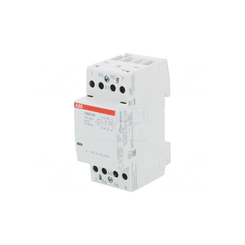Contactor 4P 25A 230-240V AC/DC | Electronic-mag.ro | Componente Electronice