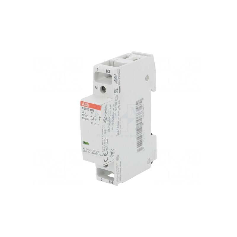 Contactor 2-pol 20A 24V NC/NO | Electronic-mag.ro | Componente Electronice