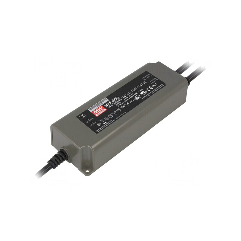 Alimentator LED 90W 12-20VDC 4.5A IP67 | Electronic-mag.ro | Componente Electronice