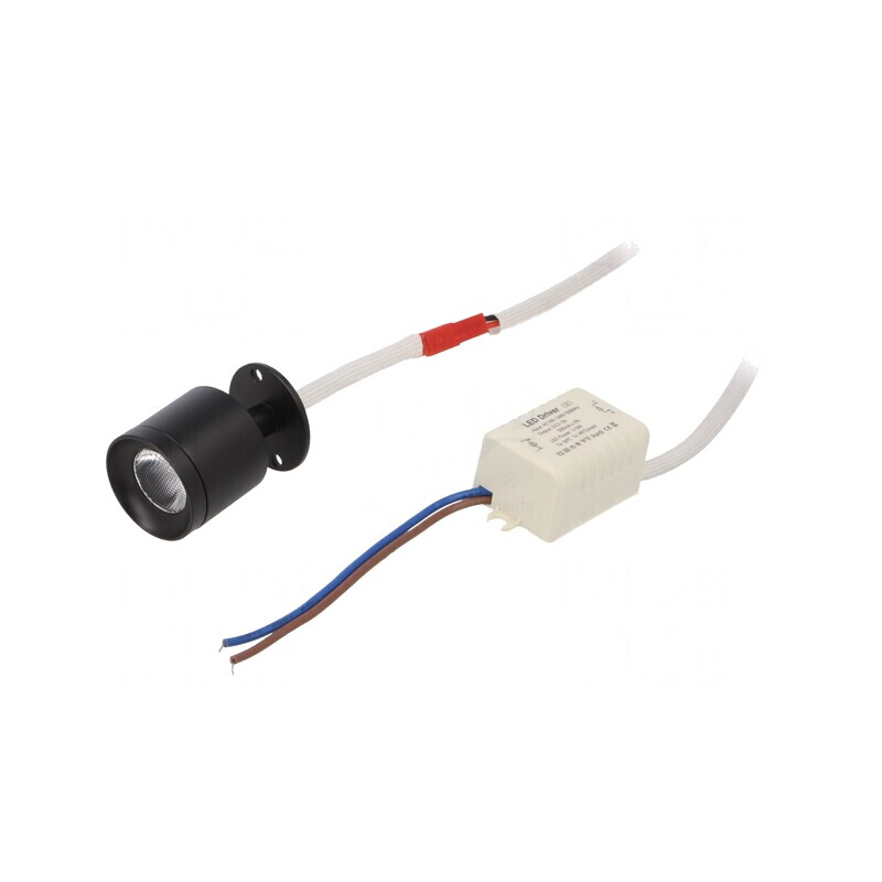 Spotlight LED 1W 4000K IP20 Negru | Electronic-mag.ro | Componente Electronice Spotlight LED 1W 4000K IP20 Negru | Electronic-mag.ro | Componente Electronice