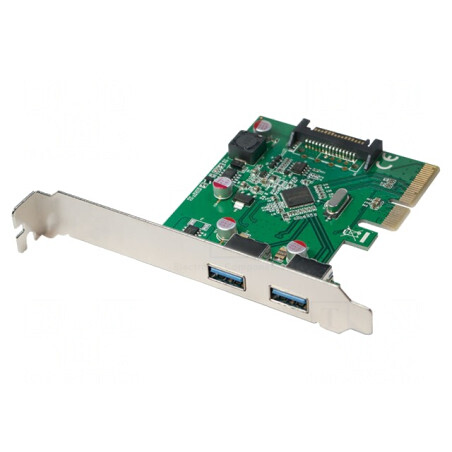 PCIe USB 3.0 Card cu 2 Porturi USB A | Electronic-mag.ro | Componente Electronice