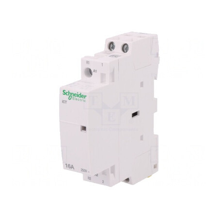 Contactor 2-polar 16A 24VAC NC NO IP20 500V | Electronic-mag.ro | Componente Electronice