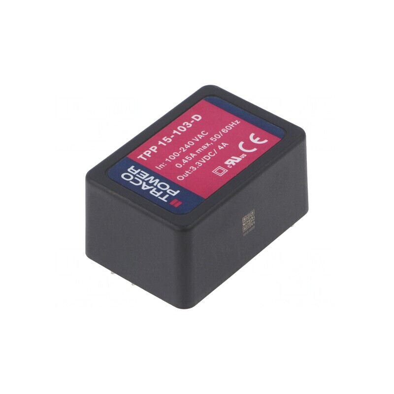 Convertor AC/DC 13.2W 3.3VDC TPP 15-103-D | Electronic-mag.ro | Componente Electronice