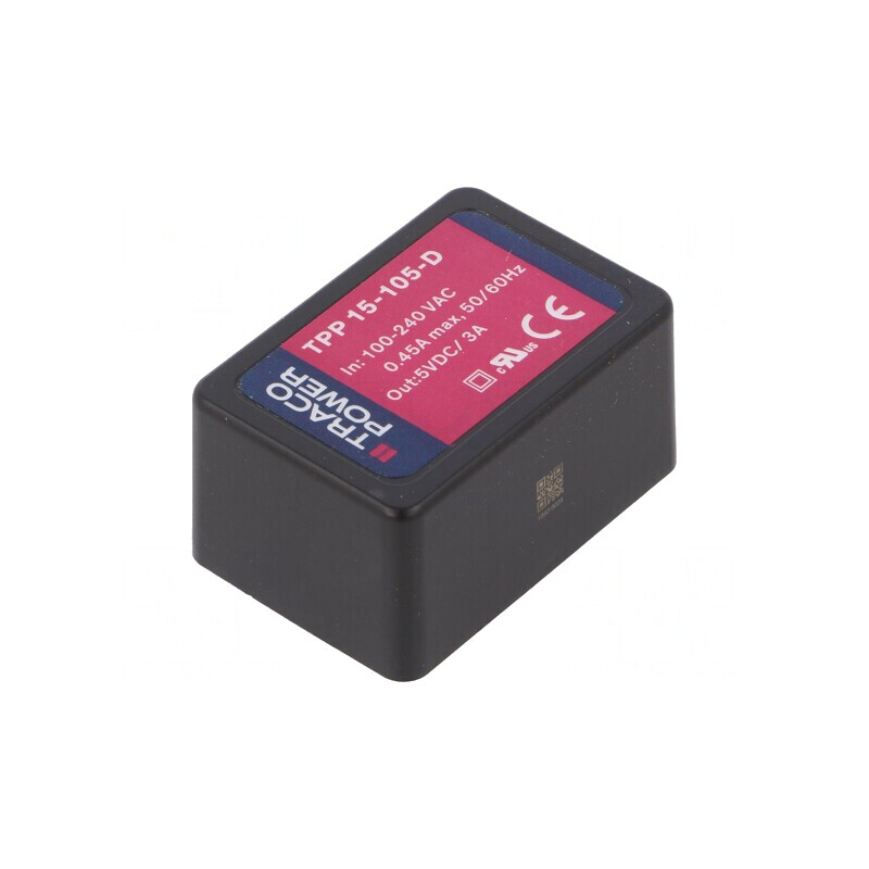 Convertor AC/DC 15W 5VDC TPP 15-105-D | Electronic-mag.ro | Componente Electronice