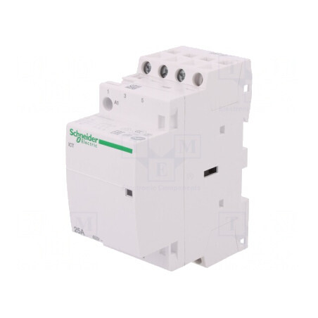 Contactor 3-pol 25A 230-240V NO IP20 | Electronic-mag.ro | Componente Electronice
