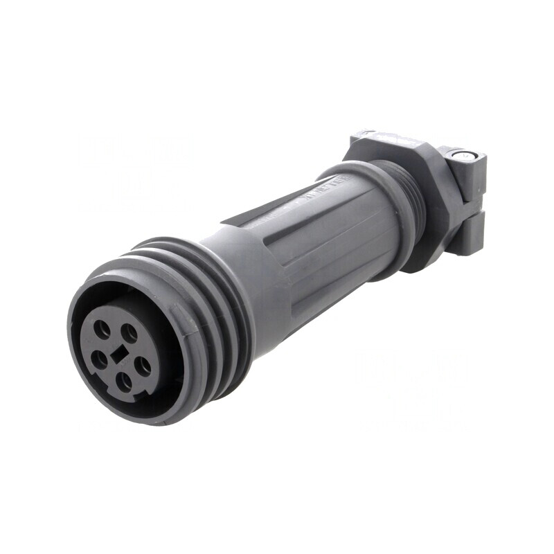 Conector circular mamă 5 pini filet rotire | Electronic-mag.ro | Componente Electronice