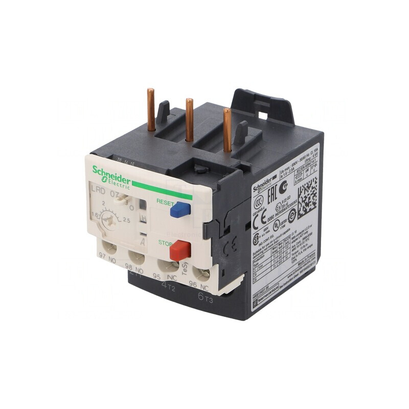 Releu termic TeSys D 1,6-2,5A cu cleme șurub | Electronic-mag.ro | Componente Electronice