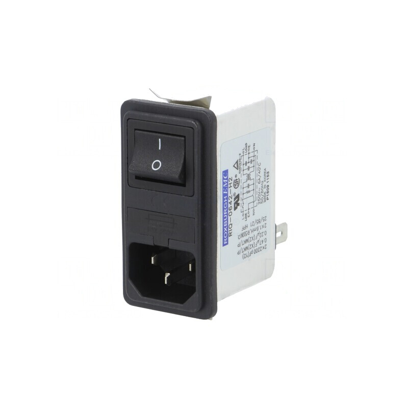 Conector alimentare AC 6A 250V 1,6mH | Electronic-mag.ro | Componente Electronice