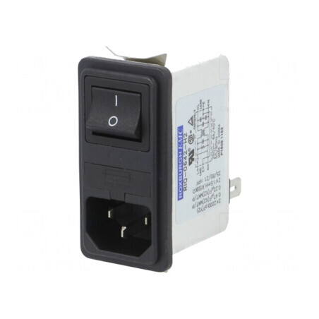 Conector alimentare AC 6A 250V 1,6mH | Electronic-mag.ro | Componente Electronice
