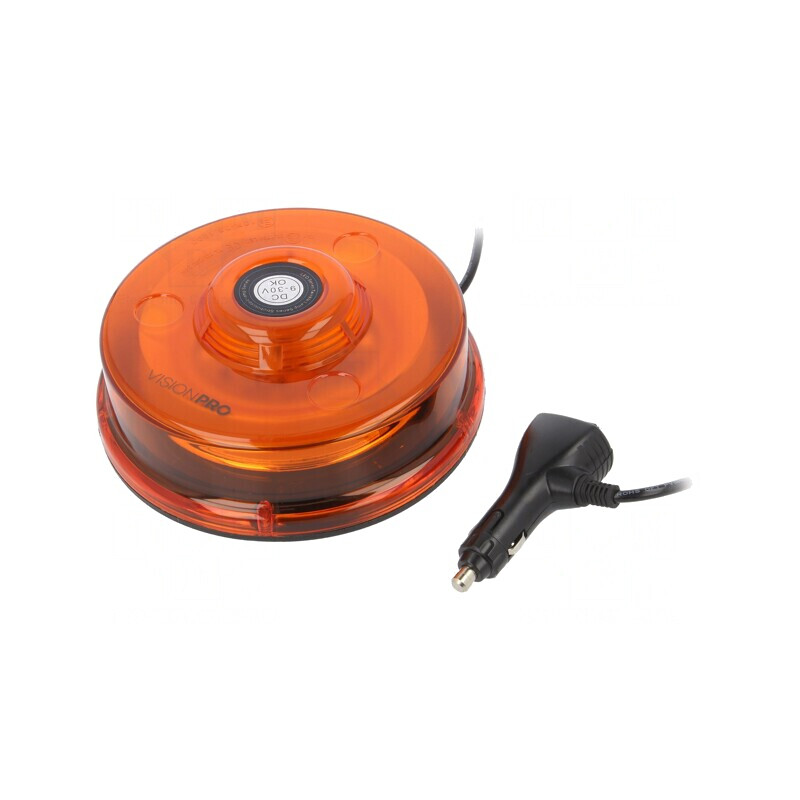 Semnalizator Luminos Portocaliu 12VDC/24VDC Magnet EB8016 | Electronic-mag.ro | Componente Electronice