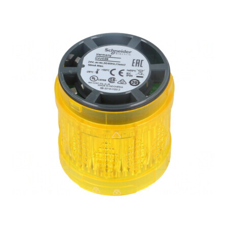 Semnalizator LED Galben 24V IP65 Ø60mm | Electronic-mag.ro | Componente Electronice