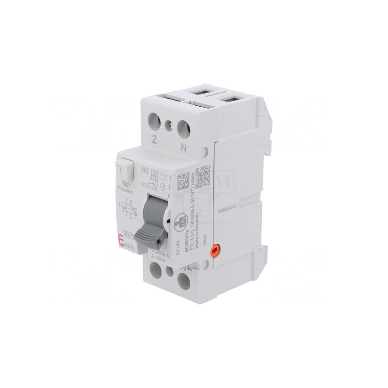 Întrerupător Diferenţial 40A 300mA 2P IP20 | Electronic-mag.ro | Componente Electronice
