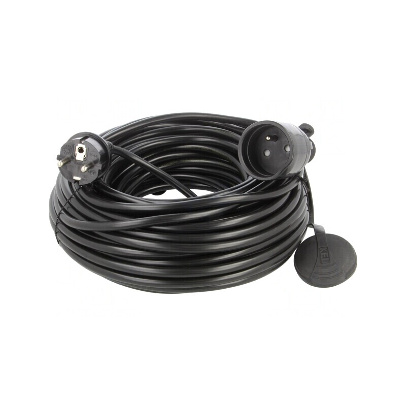 Prelungitor alimentare 25m negru 16A | Electronic-mag.ro | Componente Electronice