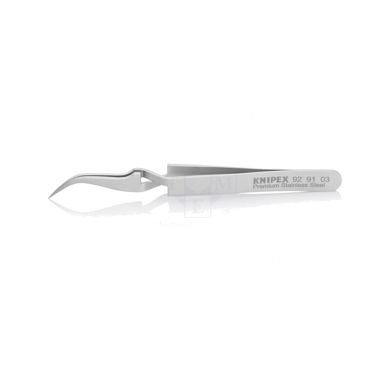 Pensetă de Precizie 115mm cu Vârf Curbat | Electronic-mag.ro | Componente Electronice