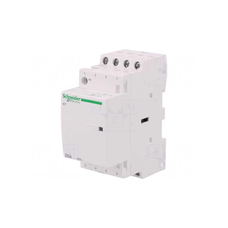 Contactor 4-poli 25A 230-240V NO IP20 | Electronic-mag.ro | Componente Electronice
