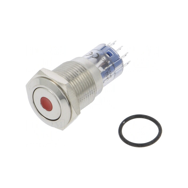 Comutator Anti-Vandalism DPDT 3A 250VAC IP67 Roșu | Electronic-mag.ro | Componente Electronice
