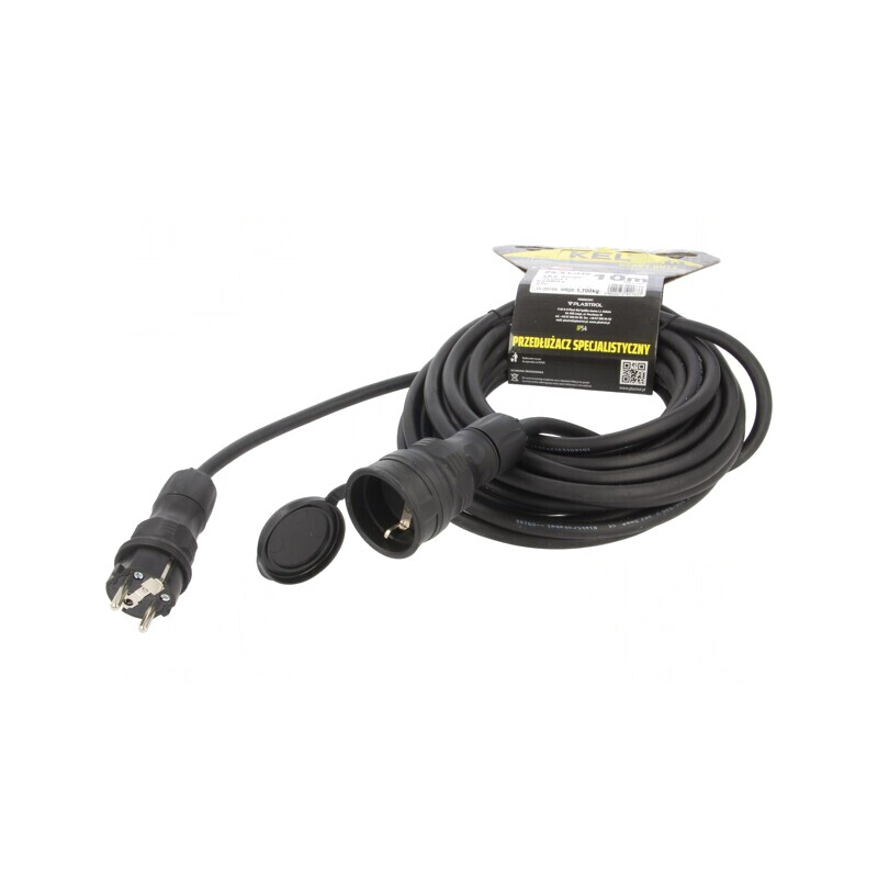 Prelungitor Alimentare 10m Negru 16A | Electronic-mag.ro | Componente Electronice