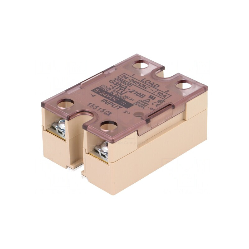Releu semiconductor 1-fazat 5-24VDC 10A 24-240VAC | Electronic-mag.ro | Componente Electronice