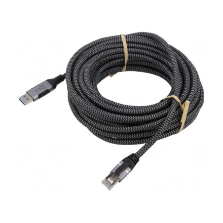 Cablu USB 3.0 RJ45 15m Negru/Gri | Electronic-mag.ro | Componente Electronice