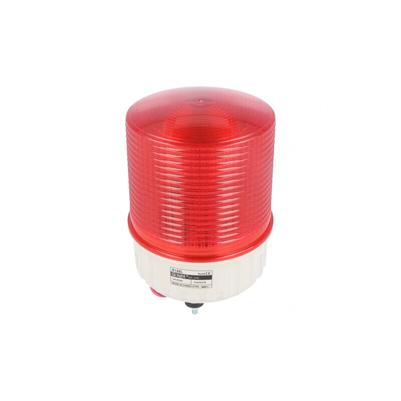 Semnalizator Luminos Lumină Continuă și Intermitentă 24V Roșu | Electronic-mag.ro | Componente Electronice