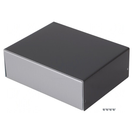 Carcasă aluminiu argintie 160x203x69mm | Electronic-mag.ro | Componente Electronice
