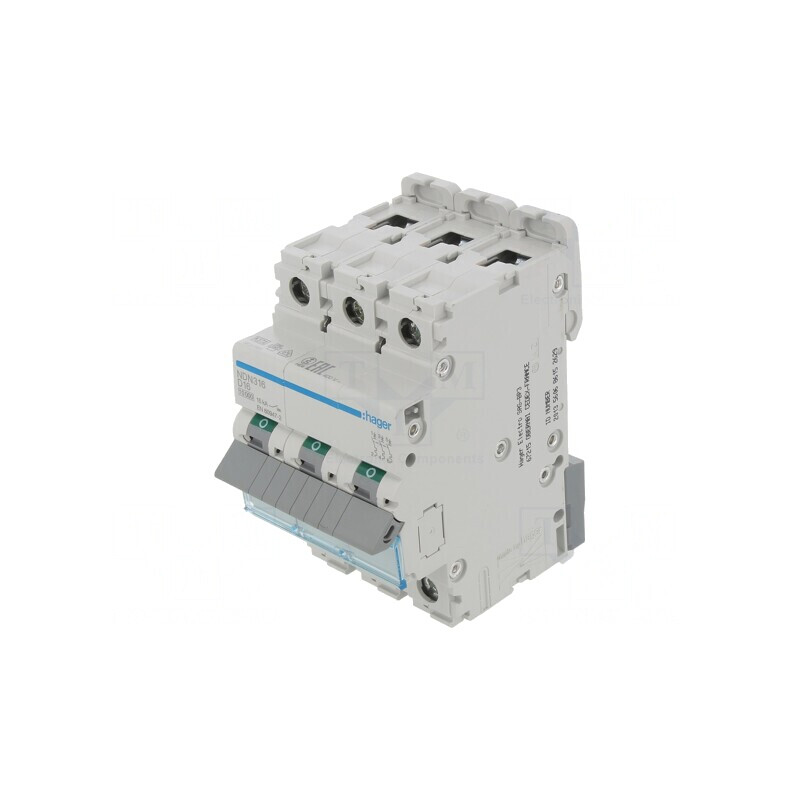 Întrerupător de Supracurent 16A 3P 10kA 230/400V | Electronic-mag.ro | Componente Electronice