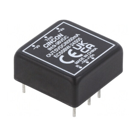 Convertor DC/DC 30W 9-36V la 5V 6A THT | Electronic-mag.ro | Componente Electronice