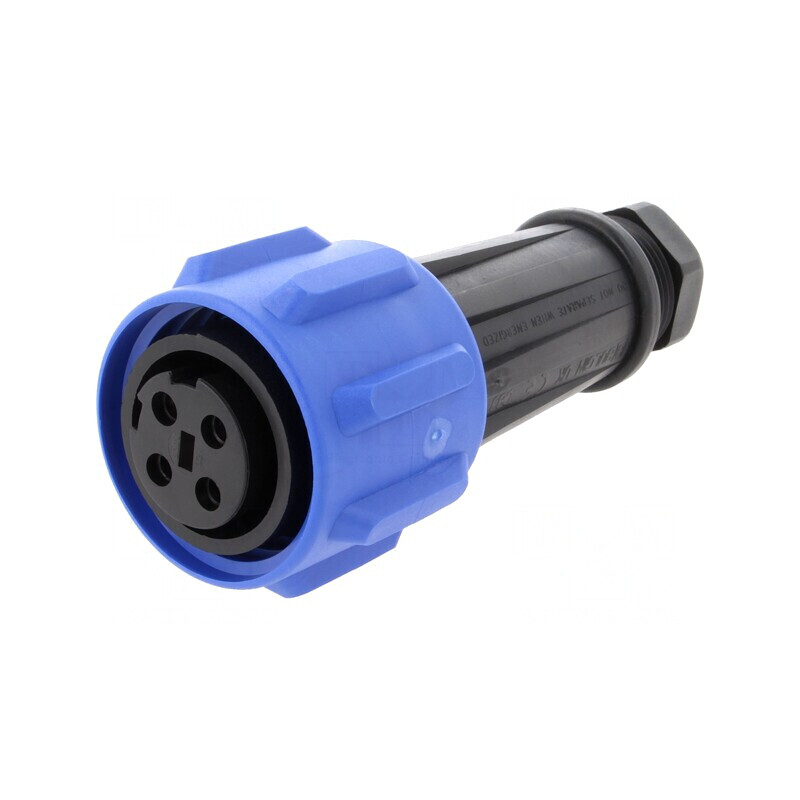 Conector Circular Mufă Mamă 4 Pinuri Filet Interior Rotire | Electronic-mag.ro | Componente Electronice