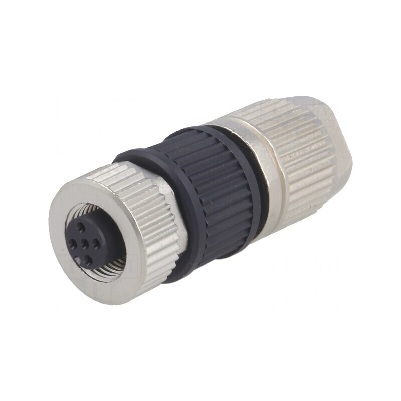 Mufă M12 5P Mamă IDC pe Cablu | Electronic-mag.ro | Componente Electronice