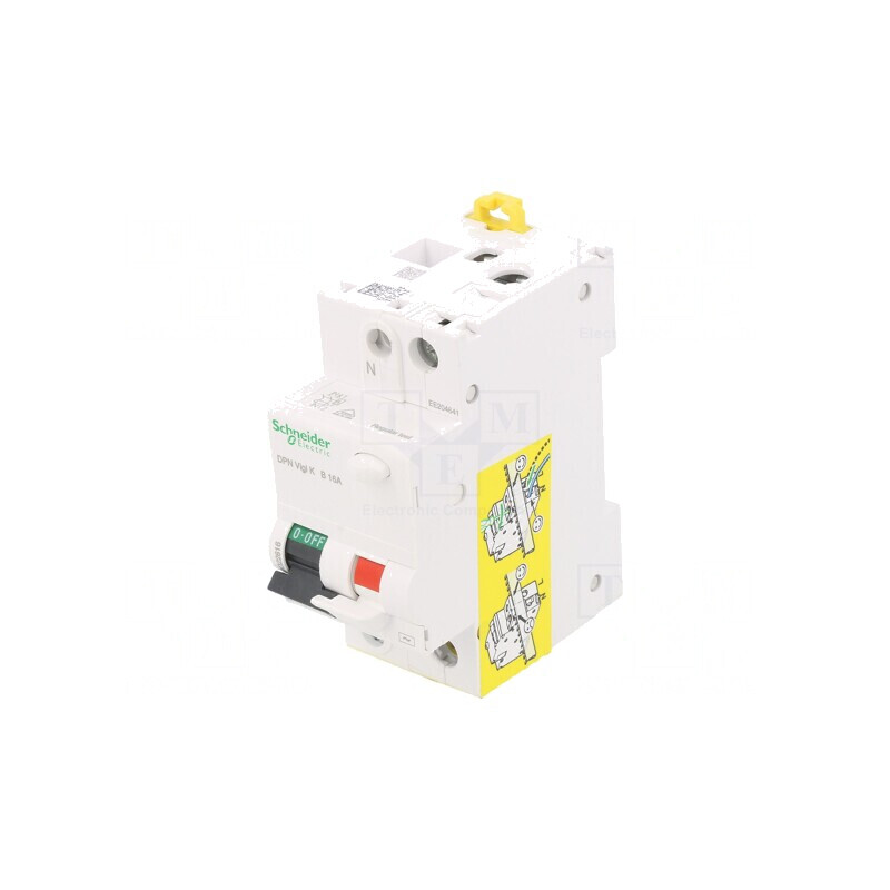 Întrerupător RCBO 16A 30mA 1P+N 230/400V | Electronic-mag.ro | Componente Electronice
