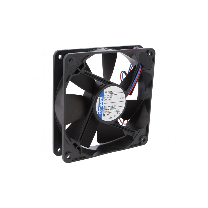Ventilator axial 12VDC 119x119x25mm 114m3/h 32dBA | Electronic-mag.ro | Componente Electronice