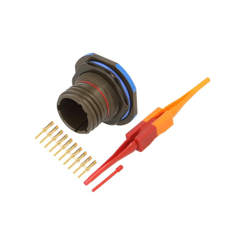 Conector militar dimensiune 13 MIL-DTL-38999 Series III oliv | Electronic-mag.ro | Componente Electronice