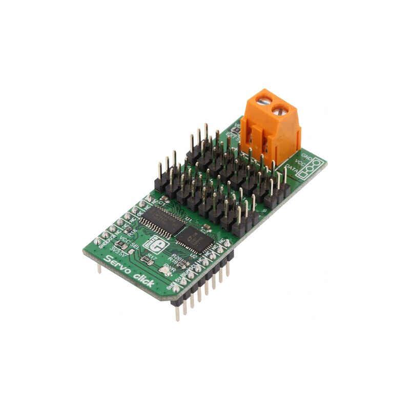 Placă Declanșator Servomecanisme SERVO CLICK GPIO/I2C 3.3V/5V | Electronic-mag.ro | Componente Electronice