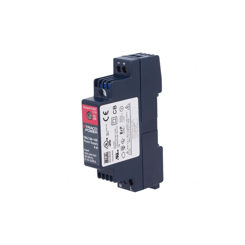 Alimentator 5VDC 1.2A pentru Șină DIN 6W | Electronic-mag.ro | Componente Electronice