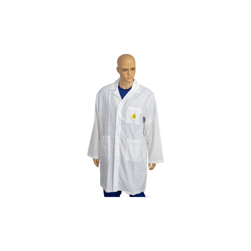 Halat ESD de Damă XL Bumbac Alb Fibră de Carbon | Electronic-mag.ro | Componente Electronice Halat ESD de Damă XL Bumbac Alb Fibră de Carbon | Electronic-mag.ro | Componente Electronice