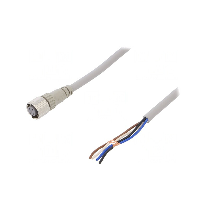 Cablu Conectare M12 4 Pin 5m PVC XS5F-D421-G80-F | Electronic-mag.ro | Componente Electronice