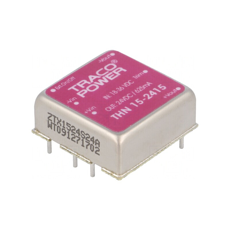 Convertor DC/DC 15W 18-36V Intrare 24VDC Ieşire 625mA | Electronic-mag.ro | Componente Electronice